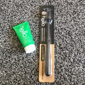 Hello Charcoal Toothbrush and Toothpaste!